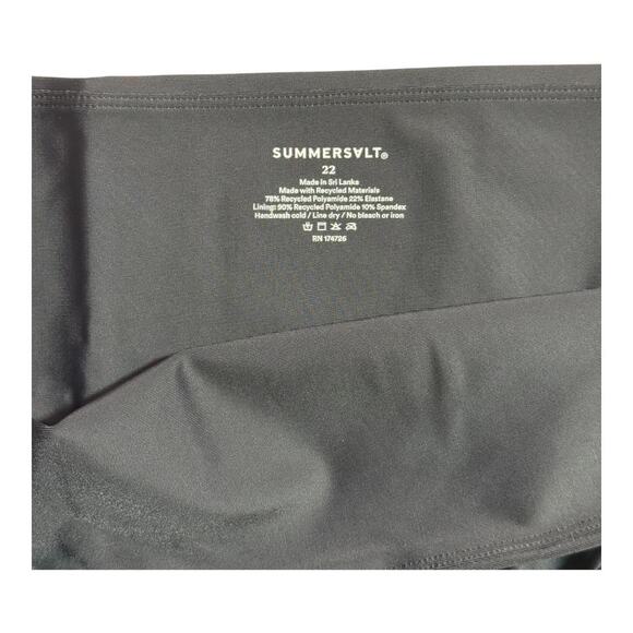 NWT SUMMERSALT Sweetheart Coast Bikini Bottom Black - Size 22 - Picture 5 of 7